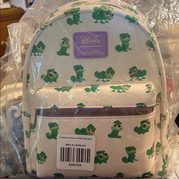 Loungefly Disney Tangled Pascal Poses Mini Backpack - Picture 2 of 5